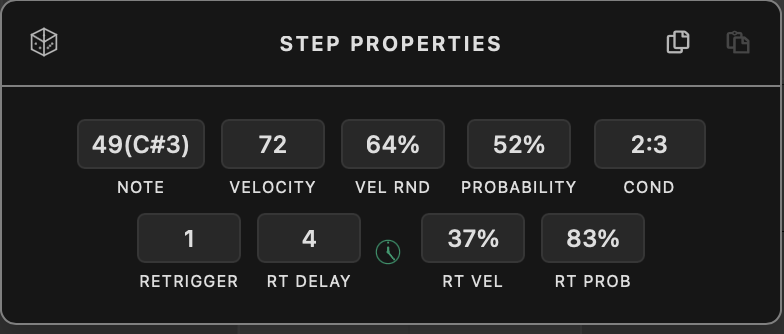 Step Properties